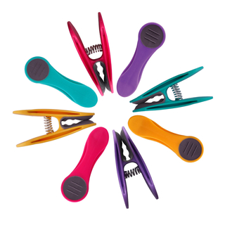 48 W�scheklammern mit Softgrip und 1 W�scheklammerbeutel aus Baumwolle