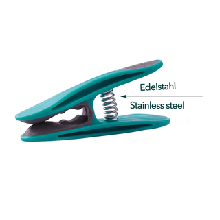 48 W�scheklammern mit Softgrip und 1 W�scheklammerbeutel aus Baumwolle