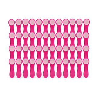 48 Design Glitter W�scheklammern f�r empfindliche W�sche mit Softgrip Pink