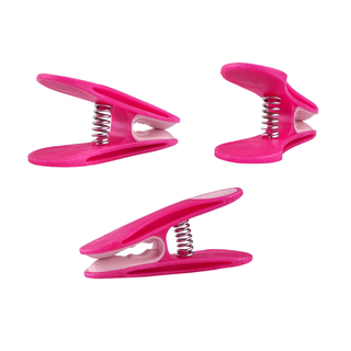 48 Design Glitter W�scheklammern f�r empfindliche W�sche mit Softgrip Pink