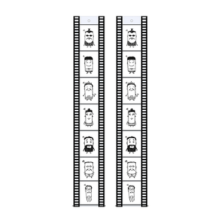Fototaschen Filmstreifen Hochformat 10x15 f�r 7 Fotos