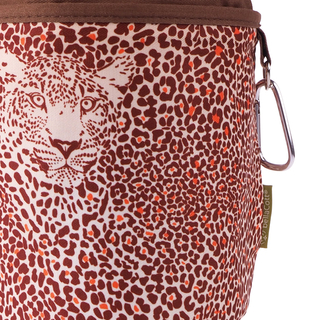 48 W�scheklammern Orange Grau Edelstahl und 1 bellaCott W�scheklammerbeutel Leopard braun