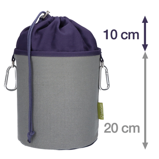 48 W�scheklammern mit Softgrip Blau Gr�n Wei� Lila Anthrazit und 1 Canvas W�scheklammerbeutel Grau Blau