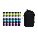 48 W�scheklammern mit Softgrip Blau Gr�n Wei� Lila...