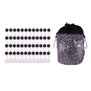48 Wscheklammern mit Softgrip Wei Anthrazit und 1...