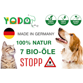 YODOs Zeckenschreck Zeckenl fr Hunde und Katzen, aus 7 BIO-len, mit Lavendelduft, versch. Gren