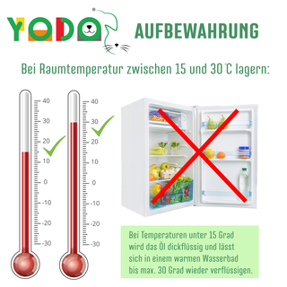 YODOs Zeckenschreck Zeckenl fr Hunde und Katzen, aus 7 BIO-len, mit Lavendelduft, 50 ml (1250 Tropfen)