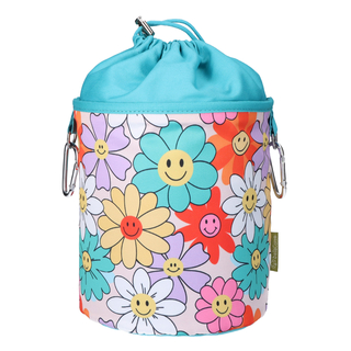 bellaCott Wscheklammerbeutel Smiley Blumen &ndash; 18 x 31 cm