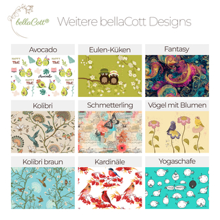 bellaCott Wscheklammerbeutel Smiley Blumen &ndash; 18 x 31 cm