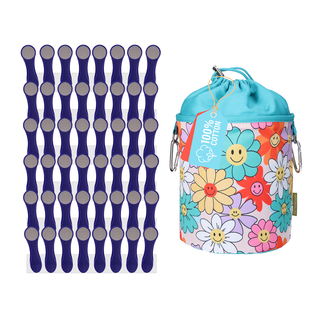 48 Wscheklammern Indigo Grau Edelstahl, 1 bellaCott...