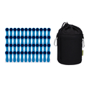 48 Wscheklammern mit Softgrip Blau Anthrazit und 1...