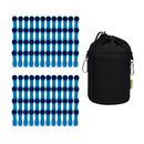 96 Wscheklammern mit Softgrip Blau Anthrazit und 1...