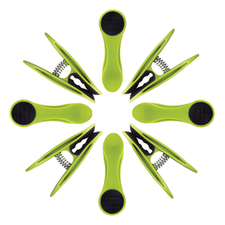 96 Wscheklammern mit Softgrip Grn Anthrazit und 1 bellaCott Wscheklammerbeutel Avocado