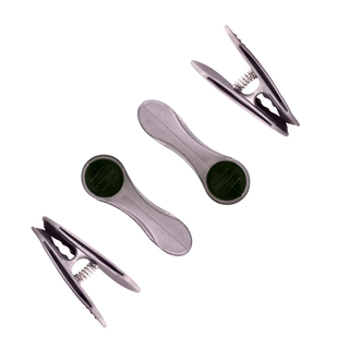 48 Wscheklammern mit Softgrip Silber Anthrazit und 1 bellaCott Wscheklammerbeutel Yogaschafe