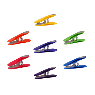 70 Wscheklammern Regenbogen Grau Edelstahl und 1 bellaCott Wscheklammerbeutel Blumen Smileys